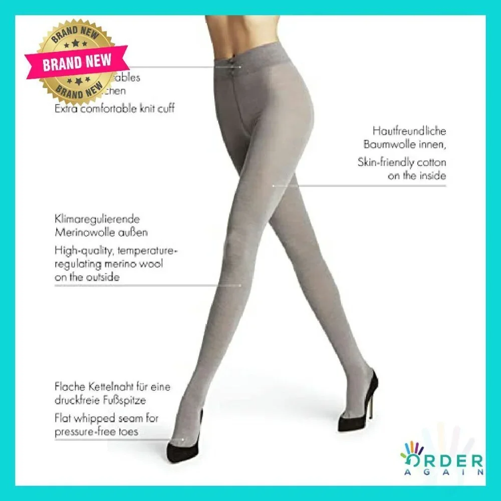 Sustainable Cotton Tights Opaque Classic Elegant Everyday Comfort Fit